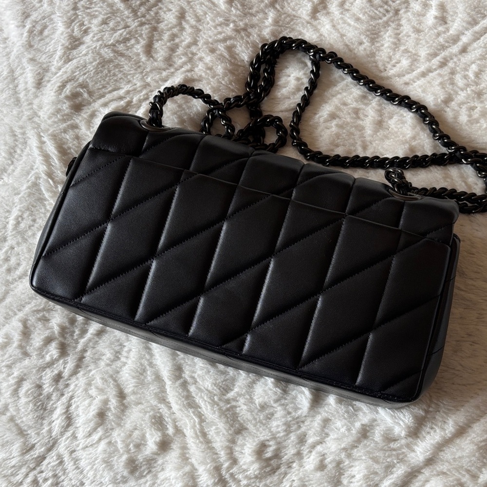Coach Quilted Tabby 26 Black on Black - Picture 4 of 13